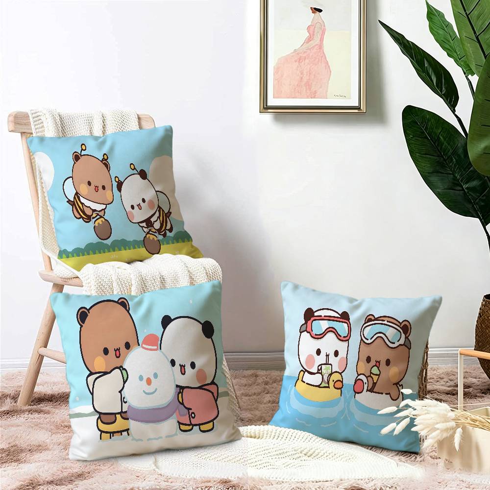 BuBu DuDu Kawaii Maple Design Cushion Cover Happy Autumn Harvest decor Holiday Decorati Pillow Cover