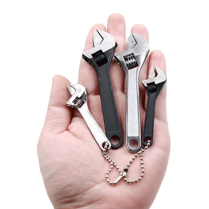 1 Pezzo Chiave Inglese in Acciaio al Carbonio Mini Attrezzo Chiave Regolabile Mini Chiave Inglese Aperta Mini Attrezzo Chiave a Rullino