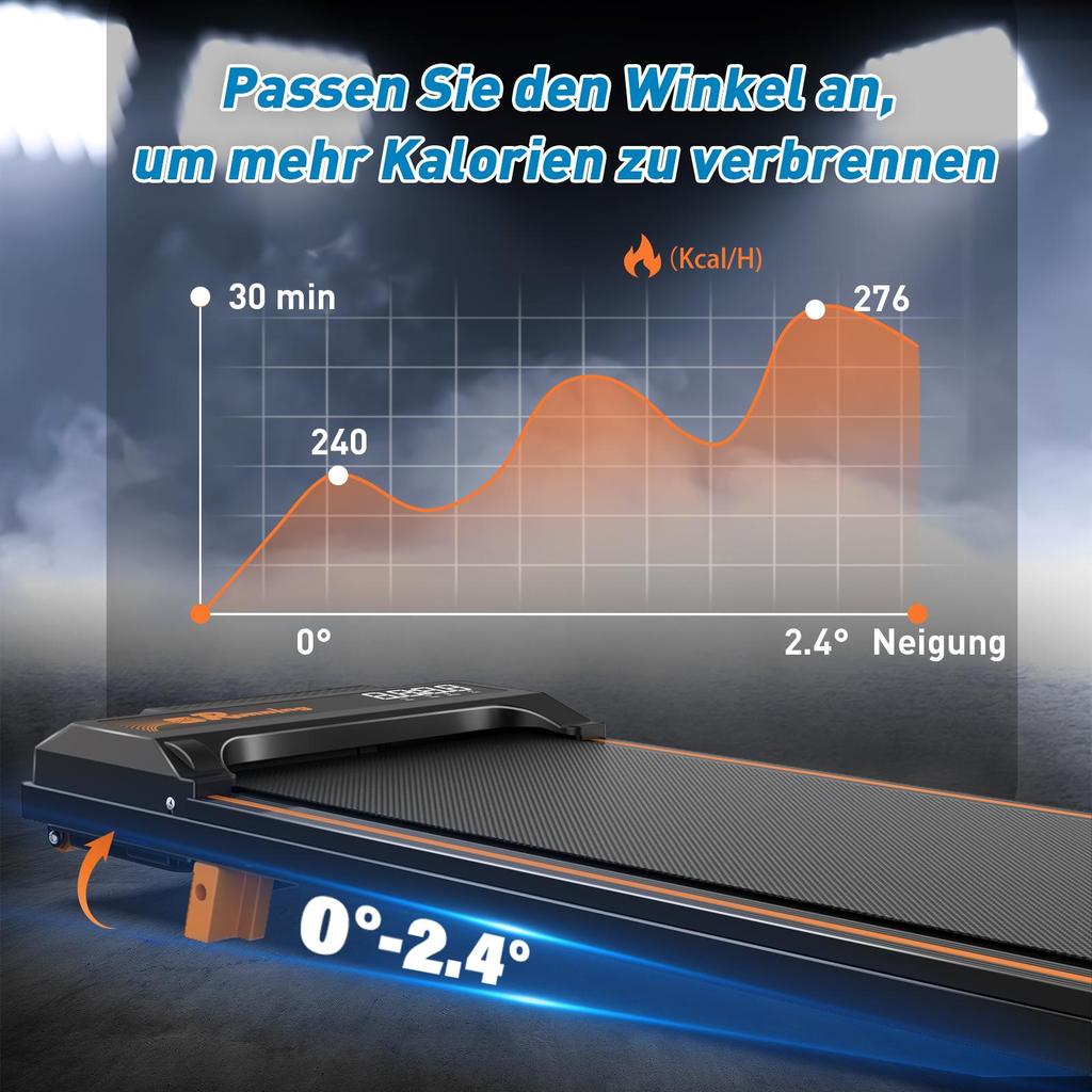 Walking Pad Treadmill for Home Use,LED Display, Remote Control