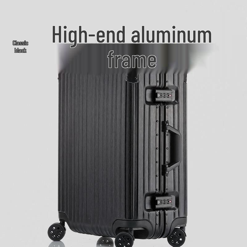 

20-Inch Unisex Carry-On Suitcase with Aluminum-Magnesium Alloy, Combination Lock & Universal Wheels 20-inch