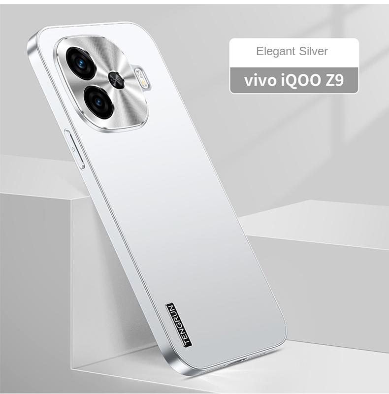 

For VIVO iQOO Z9 Z9 Turbo Z9 Turbo Plus Metallic Matte Paint Shockproof Drop Resistant Anti Fingerprint Matte Feel Phone Case iQOO Z9 Turbo Plus