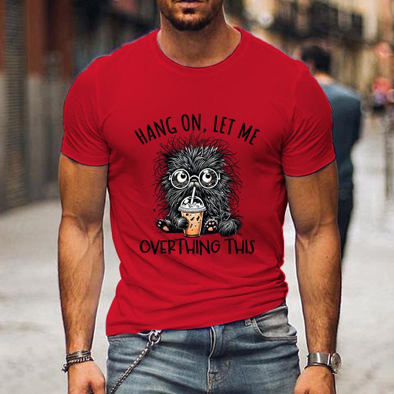 Ramen Schwarze Katze Grafik T-Shirts Wenn ich launisch bin, gib mir Futtery Lustige Herren T-Shirts Kurzarm Kleidung Hip Hop Streetwear