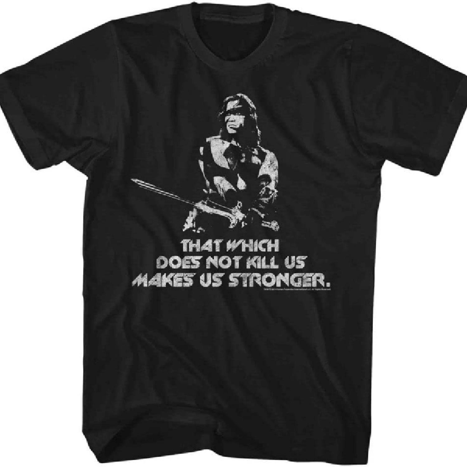 

American Classics Conan Stronger Black Adult T-Shirt Tee XXXXXL
