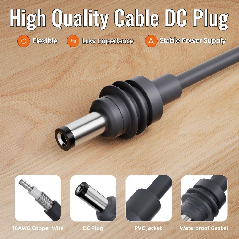 12 to 30V Step Up Power Cable Input 30V 3.5A Adapter DC DC Power Cord Converter Shockproof IP68 Waterproof for Starlink Mini