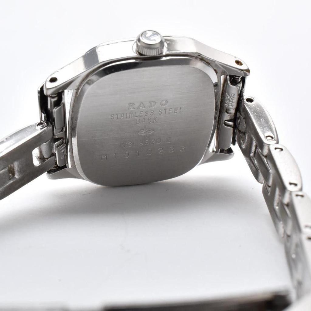 Used Operation RADO Ladies Watch Square Silver Dial Quartz