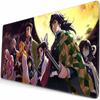 Anime Grils MouseMat Overwatch Gamer Cool Mouse Pad D_Demon Slayer Gamer Cabinet Large Non-Slip Mousepad XXL Keyboard Mat