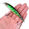 Lifelike Minnow Fishing Baits Sharp Treble Hooks Soft Feather Tails Portable for Freshwater Hiking Fishing Trips