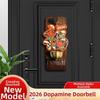 Creative Magnetic Doorbell Good Luck Blessings Spring Festival Fridge Magnet Hanging Decoration Rust-proof