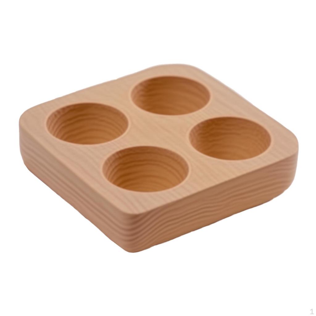 Wooden Egg Holder to Clean Decor Decorative Rustic Rack Organizer for Restaurant Tabletop Home