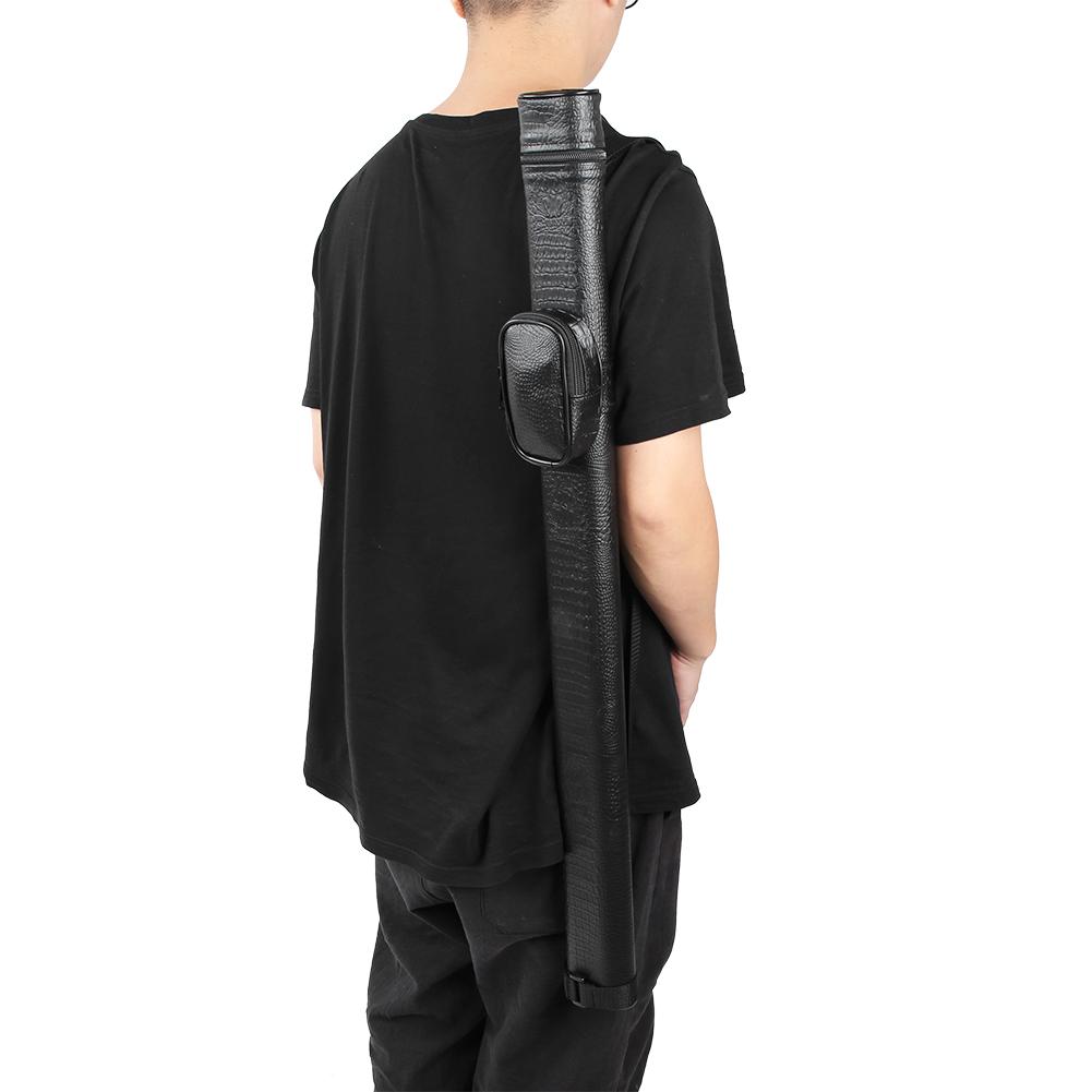 PU 2 Holes Billiards Pool Cue Case Bag 1/2 Ball Club Pouch Storage Carrying Bags Billiard Accessory