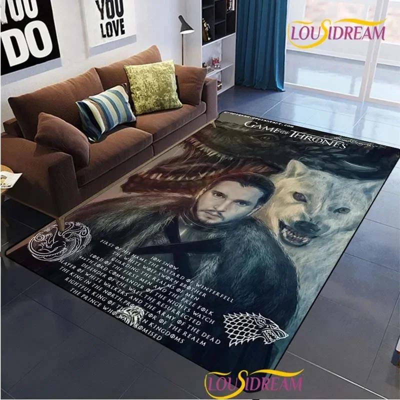 

Game Of T-Thro TV Carpet yoga area rugs Living Room bedroom Sofa Coffee decorat kitchen Kid Un-Slip Mats Alfombra birthday gift 40x60cm