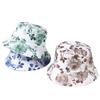 LDSLYJR Spring Summer Polyester Print Bucket Hat Fisherman Hat Outdoor Travel Sun Cap for Girl and Women 09