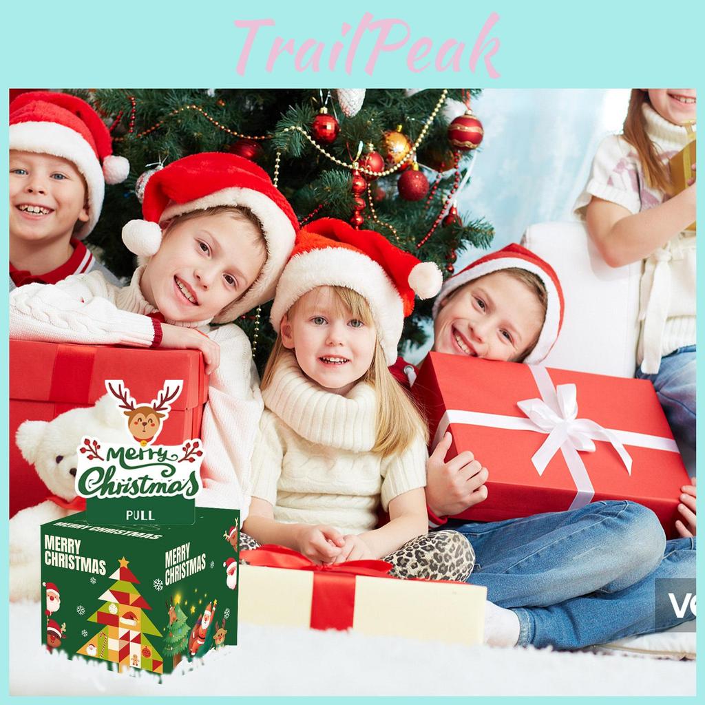 Red Santa Claus Pattern Paper Gift Box For Christmas Surprises And Gift Exchange