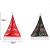 White Fur Trim Santa Caps Shiny Stripes Festive Headwear Classic Christmas Hats  Holiday