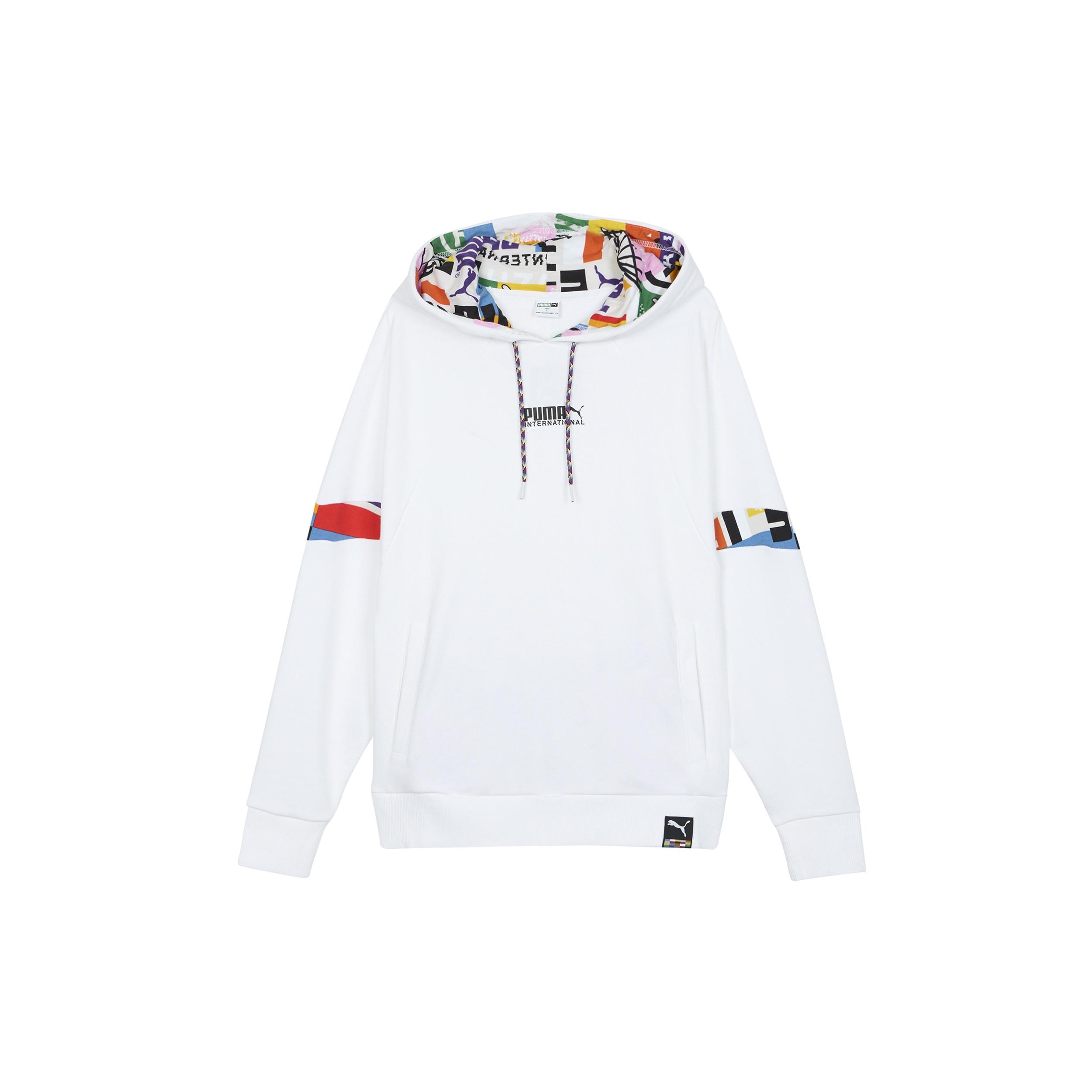 (WMNS) PUMA International Hoodie White Black Women s 531351-02 M