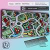 HYBXAXC Kids City Road Map XXL Mouse Pad Nonslip Gaming Desk Mat for Boys Educational Play Mat