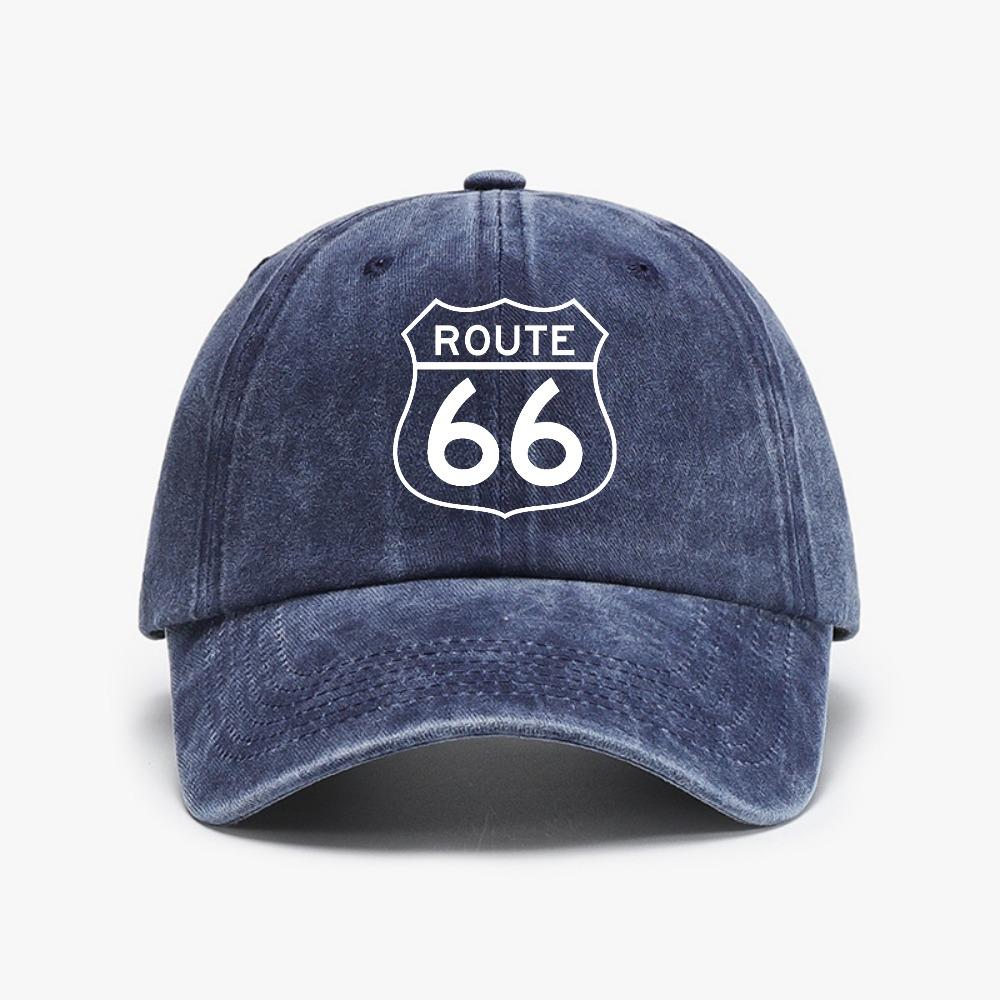 

Route 66 Sign Baseball Cap Vintage Snapback Cowboy Caps Merch Casual Distressed Washed Route66 Merch Hat golf adjustable caps Adjustable