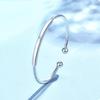 2025 New Style Women's 999 Sterling Silver Twisted Bead Bracelet - Thin, Versatile Gift for Girlfriend