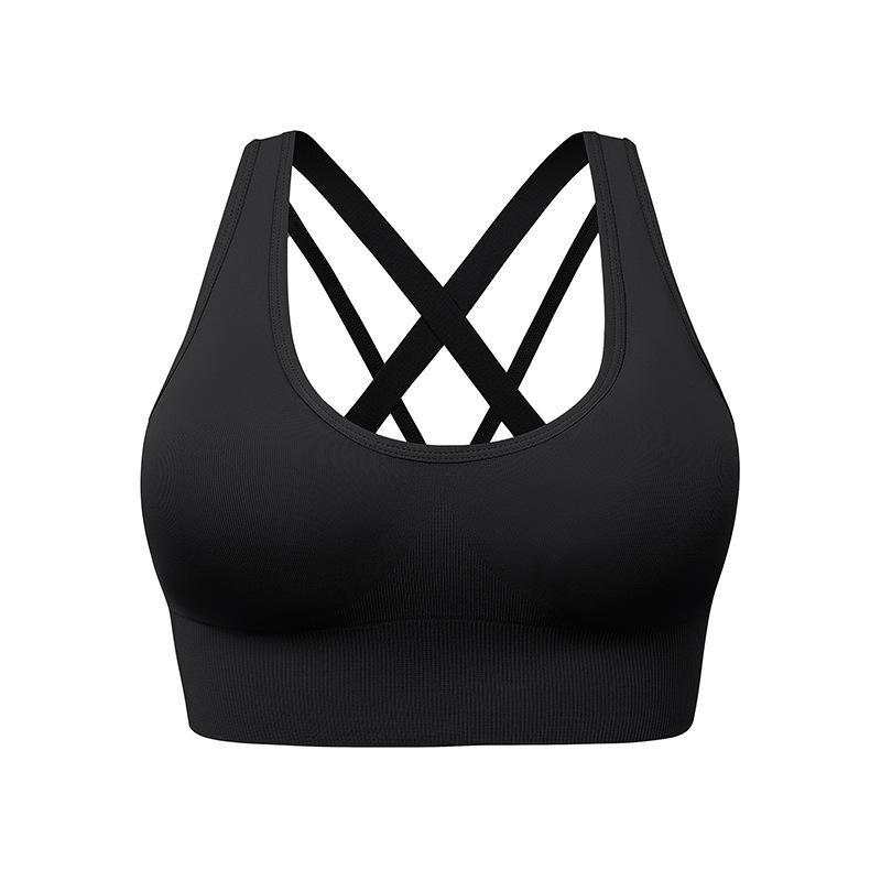 Women Shockproof Beautiful Back Sports Bra With Removable Pads For Running Fitness Yoga