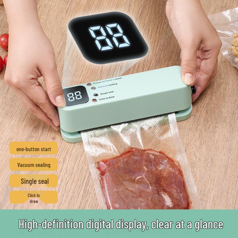 Rechargeable Mini Wireless Vacuum Sealer for Food Storage