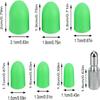 8PCS M8 Thread Dent Tap Down Tool 6 Green Rubber Heads Paintless Dent Repair Tool  Auto Shops