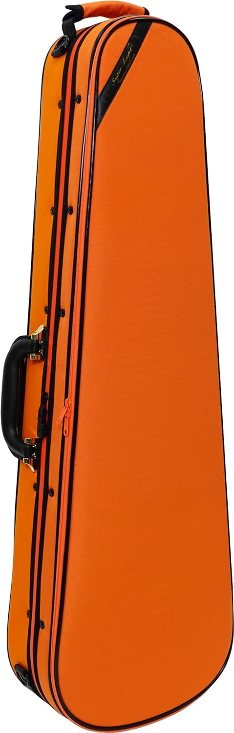 Super Light Shaped Violin Case Orange (Triangular)