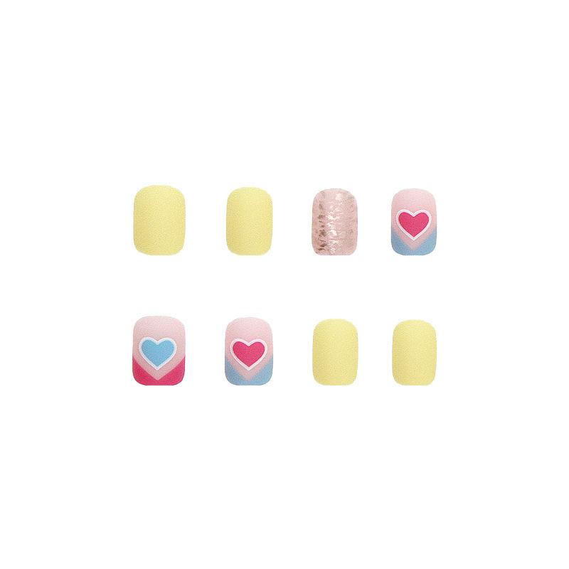 Artificial Nails Love Nail Stickers Wearable Nails Matte Texture Comfortable Thin New Product Nail Art Stickers