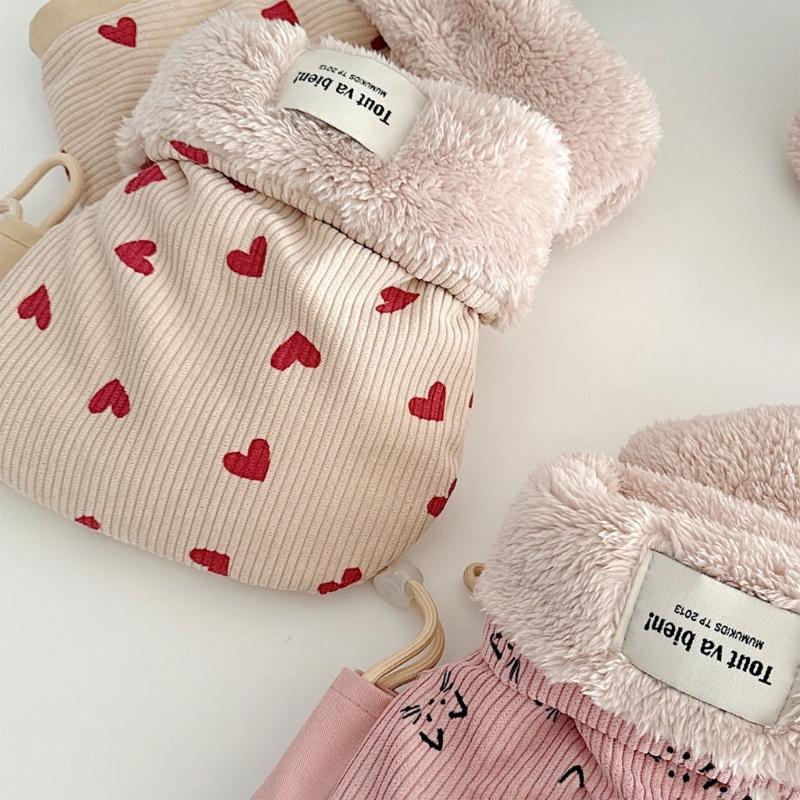 Windproof Infant Stroller Hand Muffs Outdoor Sports Mittens Cartoon Hand Warmer Scooter Gloves Accessory for Winter