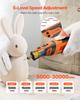 136-Piece Cordless Rotary Tool Kit, DC8V Portable Mini Power Rotary Tool, 5 Speeds 5000-30000RPM Multi-Purpose DIY Tools for Engraving, Sanding,