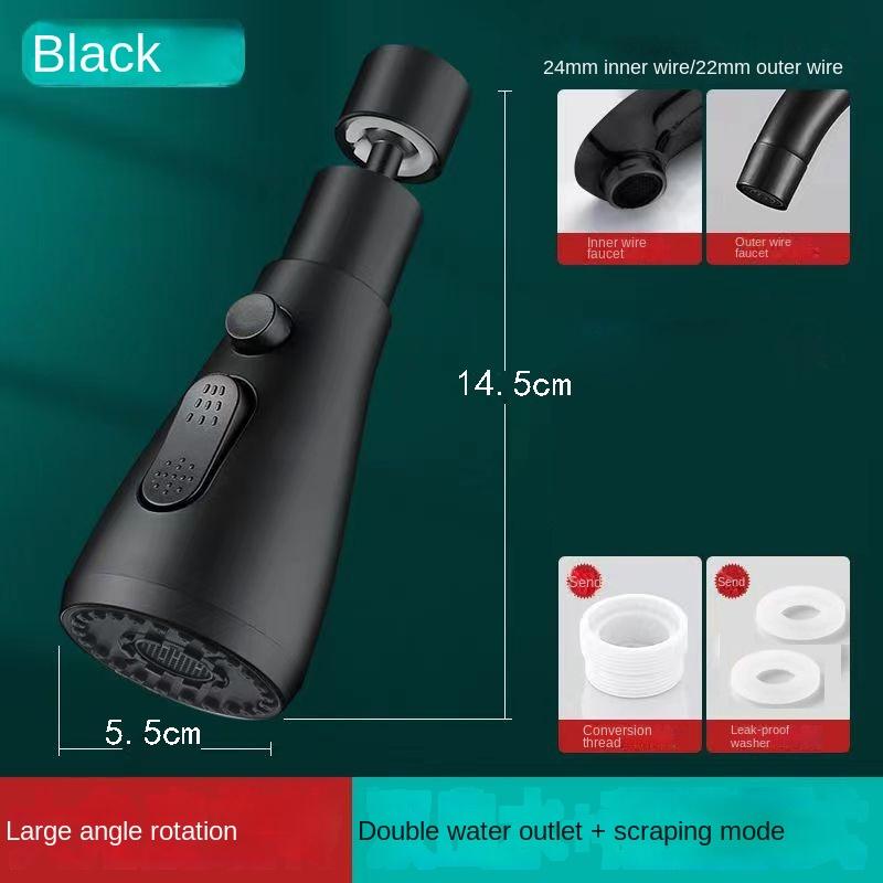 Stainless Steel Single Hole Kitchen Faucet, Kitchen Sink Mixer, Hot and Cold, Dual Purpose, Splash Proof