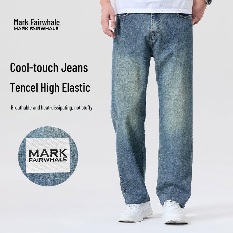 MARK FAIRWHALE Men s 2026 Summer Tencel Cooling Straight Jeans 34