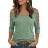 Womens Spring Tops Cold Shoulder Summer Shirts for Women Casual Loose Fit Womens Summer T Shirts Soft Fabric Dressy Tops for Women