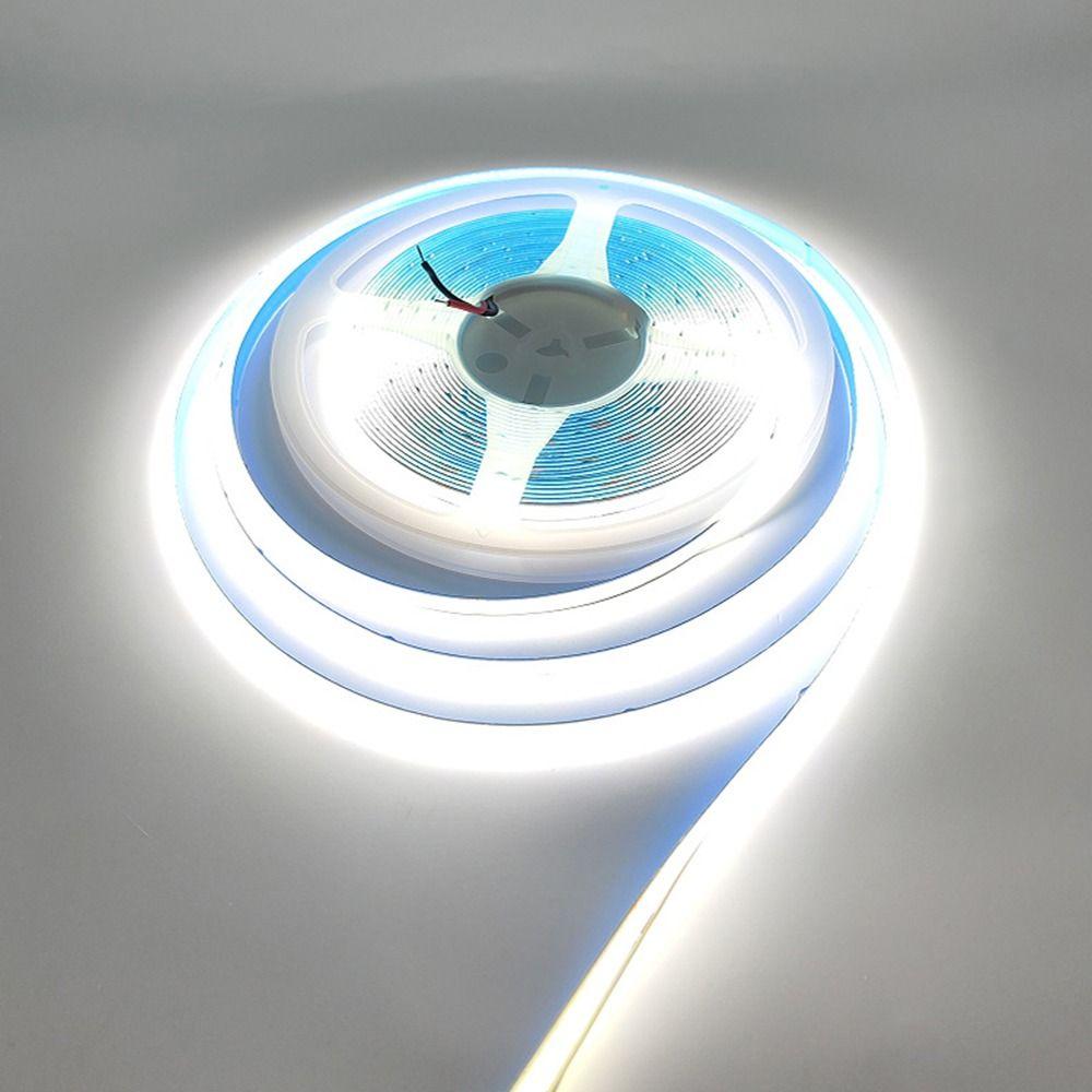 1Roll DC12/24V 320LED COB LED Strip Light Super Bright High Density RA90 Flexible Lamp Warm White Natural White 5m 10m