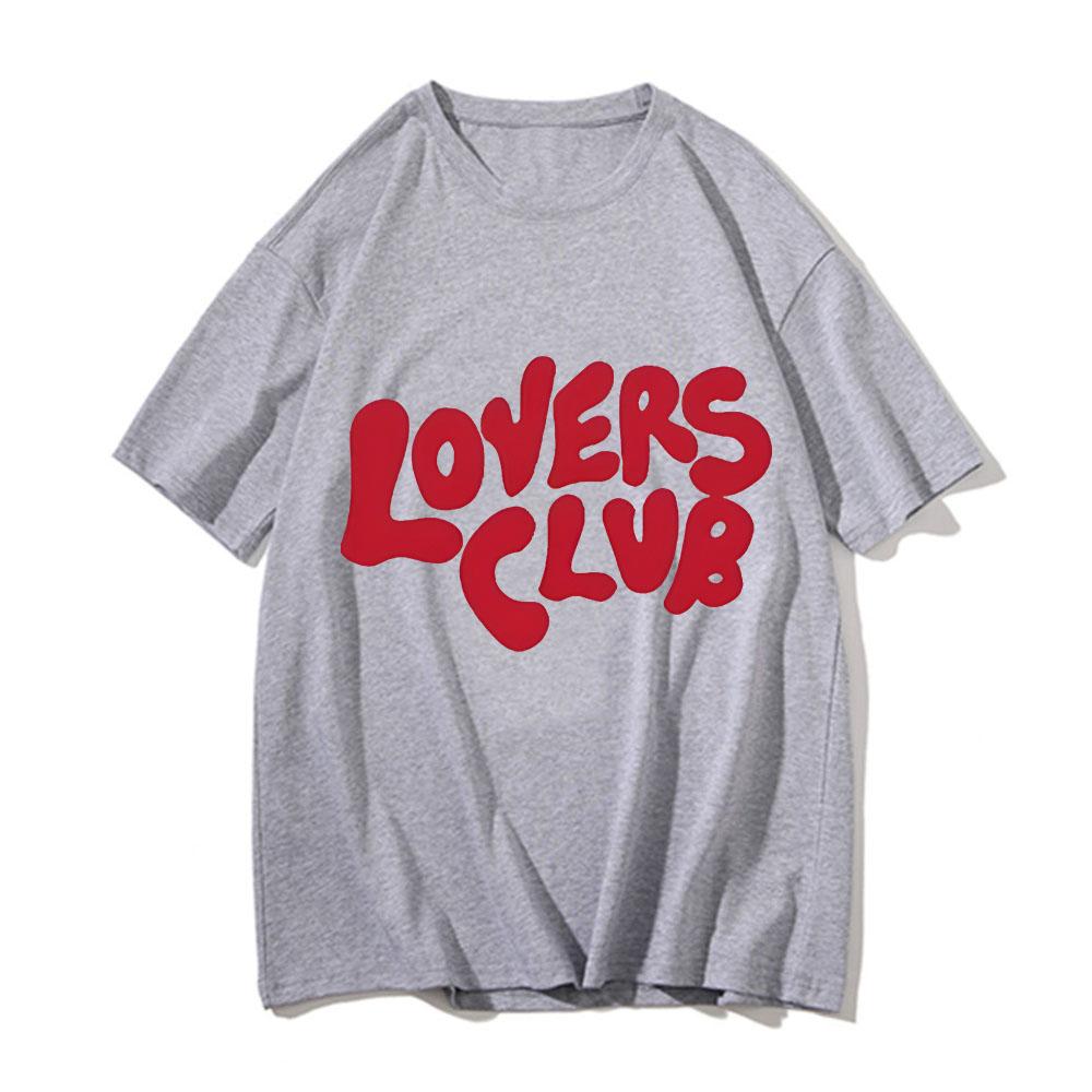 Niall Horan Lovers Club Summer New Harajuku  Unisex's  Unisex's T-shirt Unisex Cotton Tops Short-sleeved Crewneck T Shirt Streetwear Unisex
