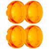4pcs 6cmCelsius2.36in Motorcycle Turn Signal Light Lens Cover ABS   Motorbike Accessories