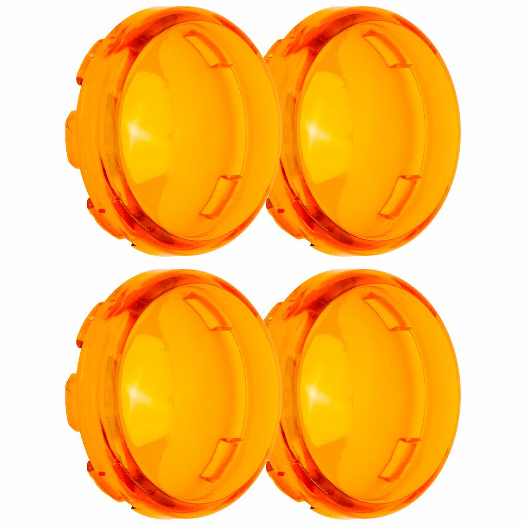 4pcs 6cmCelsius2.36in Motorcycle Turn Signal Light Lens Cover ABS Motorbike Accessories