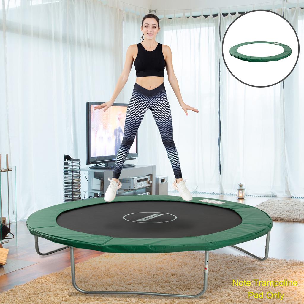 8FT Replacement Trampoline Pad, Thick Foam Safety Cover, Green