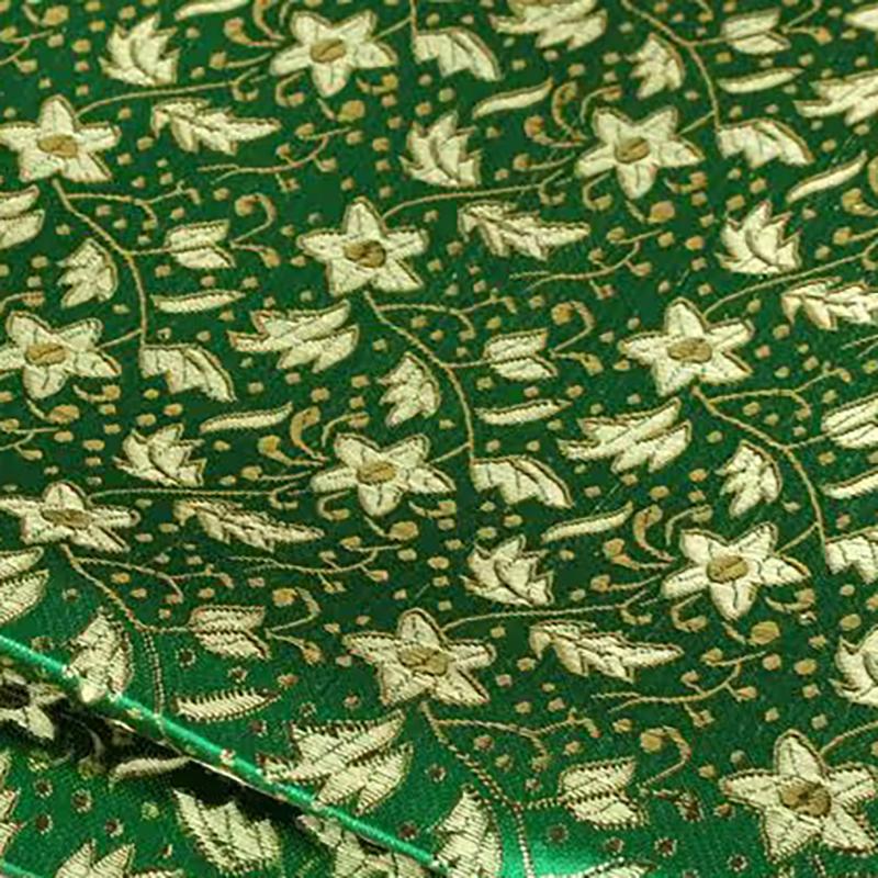 Jacquard Brocade Fabric By Meters for Cheongsam Dress Clothes Bag Pillowcase Diy Sewing Smooth Soft Flower Needlework Cloth Red