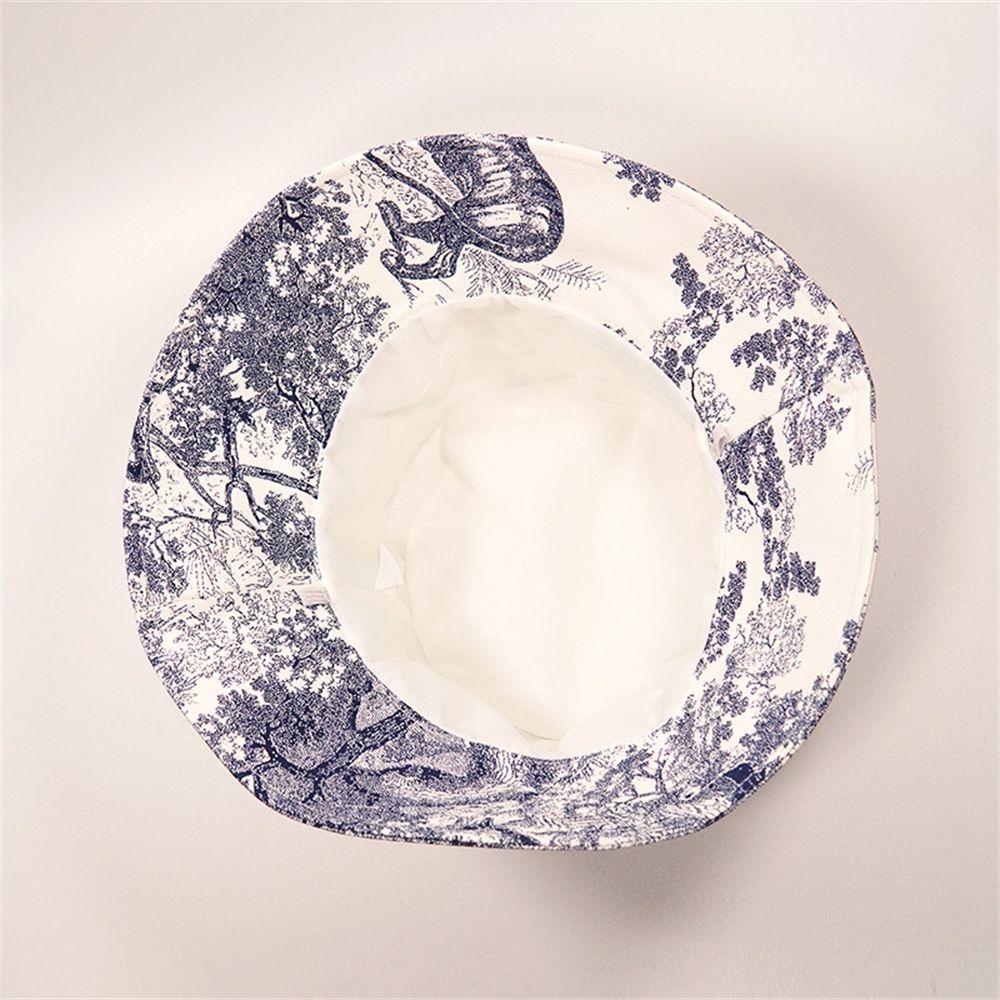 2022 New Luxury Design Ink Painting Jungle Animal Bucket Hat Women Men's Panama Cap Tie-Dye Printed Outdoor Bob Fishing Hats