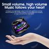 Portable Magnetic Bluetooth Speaker with RGB Light Show with 3D Surround Sound Effect for Room Bicycle Phone Car Tablet Outdoor