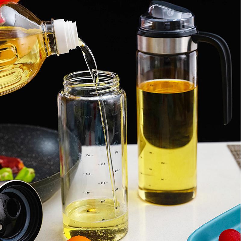 Cooking Seasoning Bottle Dispenser Sauce Bottle Glass Storage Bottles Spice Glass Oil Spray Vinegar Creative Kitchen Tools