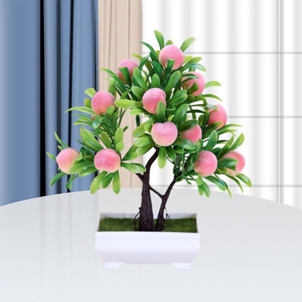 

6 Head Artificial Lemon Branches Realistic Real Touch Simulation Fruit Tree Handmade Artificial Orange Fruit Home Garden Decor персиковий