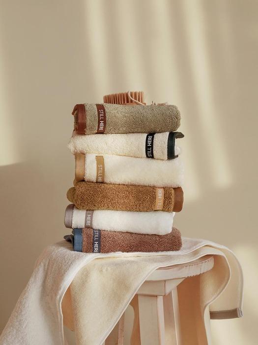 STILL HERE 200g Pure Cotton Hotel Towel 2P green