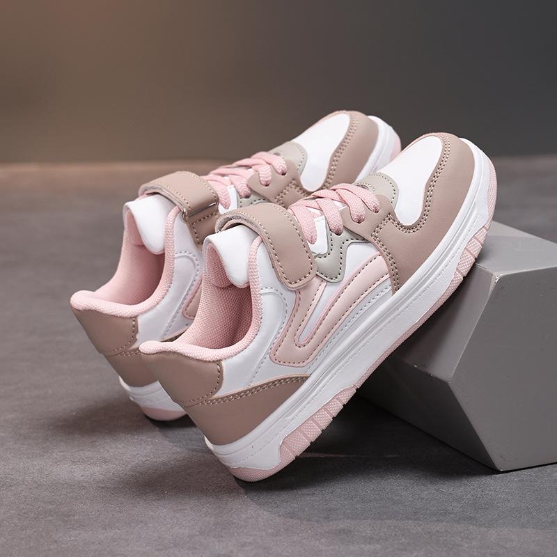 Fashion Girls Shoes 2025 Spring New Kids Sports Shoes Soft Soled Boys Shoe Anti Slip Girls' Casual Shoes Simple Child Flat Shoe
