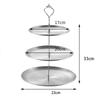 2/3 Layer Fruit Plate Home Living Room Stainless steel Snack Dish Creative Dried Fruit Basket Candy Dish Cake Stand Salad Bowl
