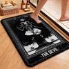 Dark Baphomet Pentagram Art Indoor Rug Soundproof Shockabsorbing Carpet For Office Study Home Decor Memorial Gift
