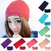 Frauen Reine Farbe Radfahren Kopftuch Kopf Wrap Bandana Schal Kopfbedeckung Warm