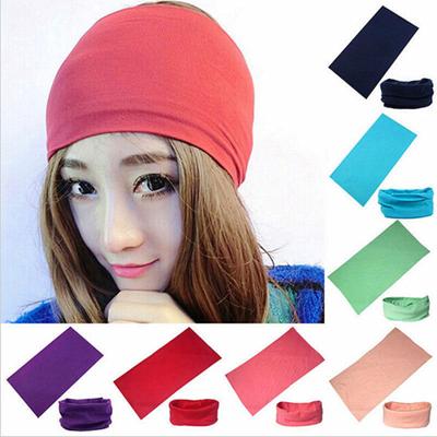Frauen Reine Farbe Radfahren Kopftuch Kopf Wrap Bandana Schal Kopfbedeckung Warm