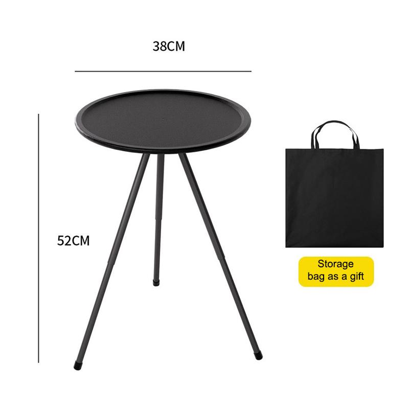 Outdoor Camping Table With/Without Lamp Stand Adjustable Telescopic Dining Table Abs + Steel Pipe For Camping Bbq Picnics