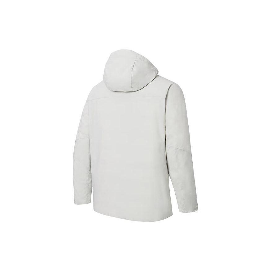 Anta Patchwork Zip-Up Hooded Jacket Men Jackets Grass-Winter-Gray Pine-Gray-Green 152347958-1